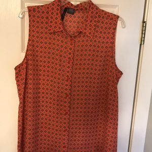 New Directions Sleeveless Button Top Size XL